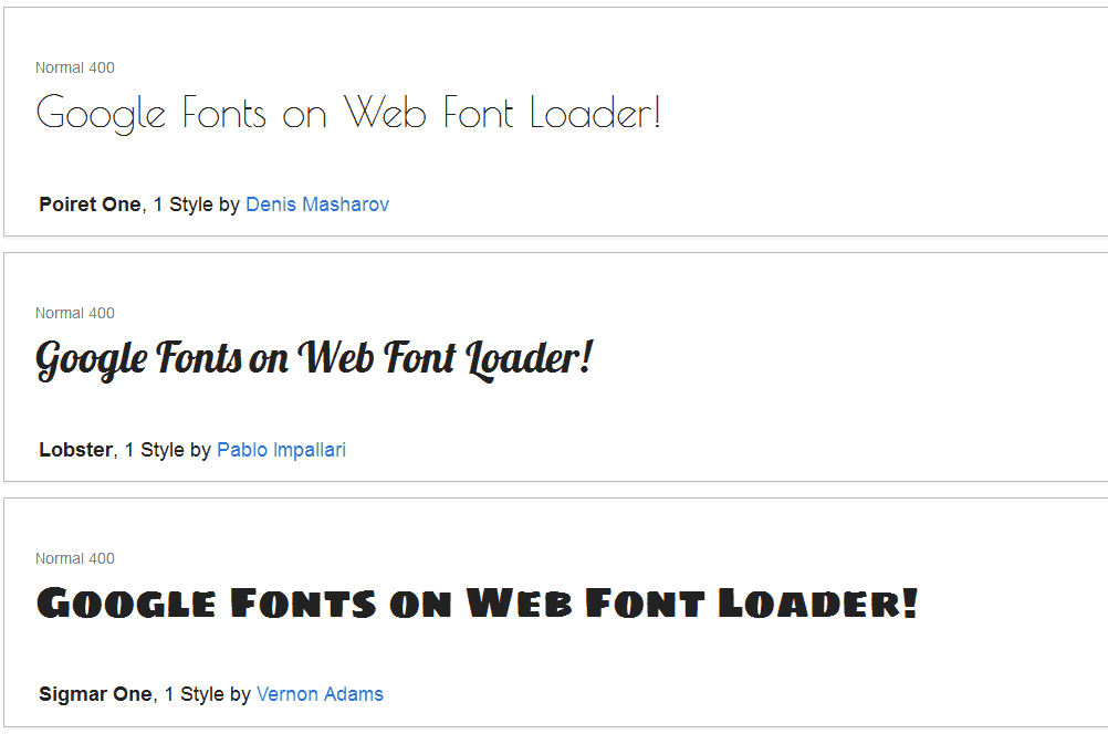 webfontloaderはgoogle fontsを簡単に扱えます